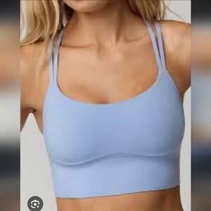 Aerie Real Me Hold Up Sports Bra - Light Blue